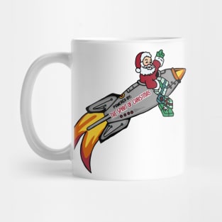 Santa's Rocket Ship Mug